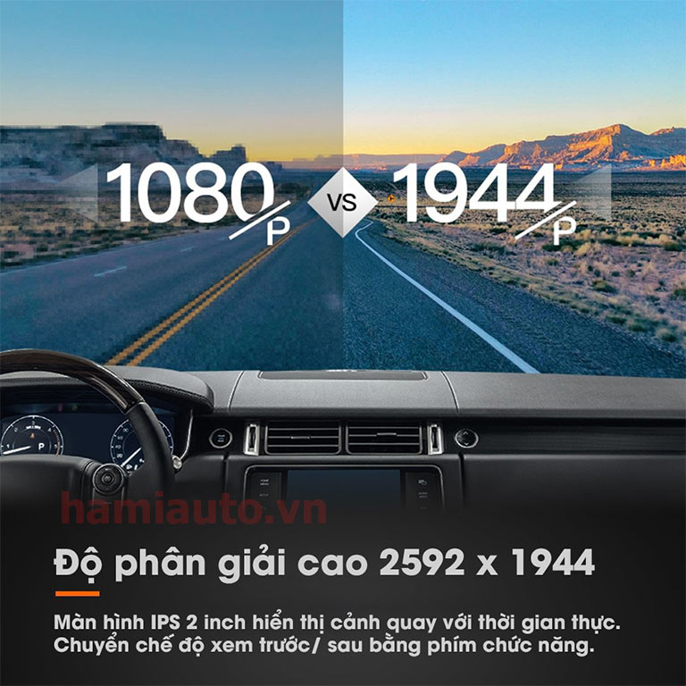 Camera hành trình ô tô 70mai Dash cam Pro Plus + A500S độ phân giải 1944P